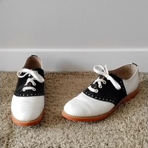 Classic Vintage Leather Willits Dressy Saddle Shoes 7.5B